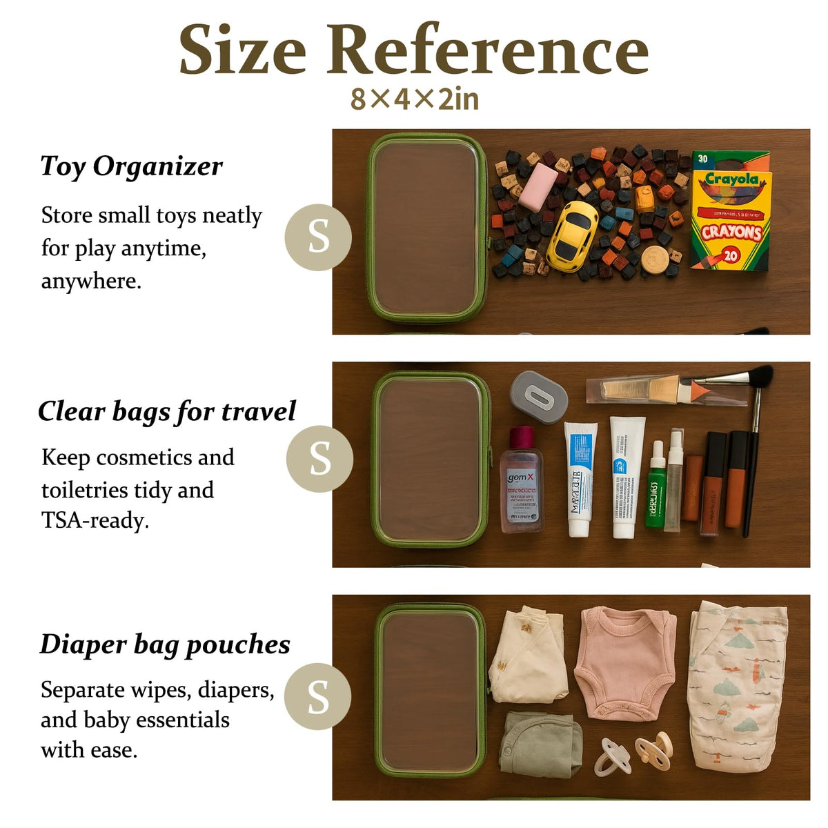 WELPIRT pouches packed inside suitcase demonstrating organized travel benefit