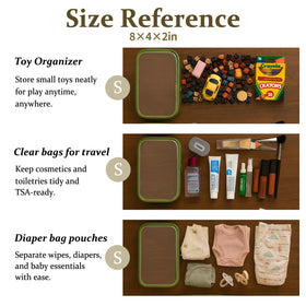 WELPIRT pouches packed inside suitcase demonstrating organized travel benefit
