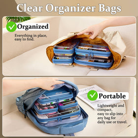 WELPIRT medium pouch beside ruler showing dimensions and packing capacity for planning