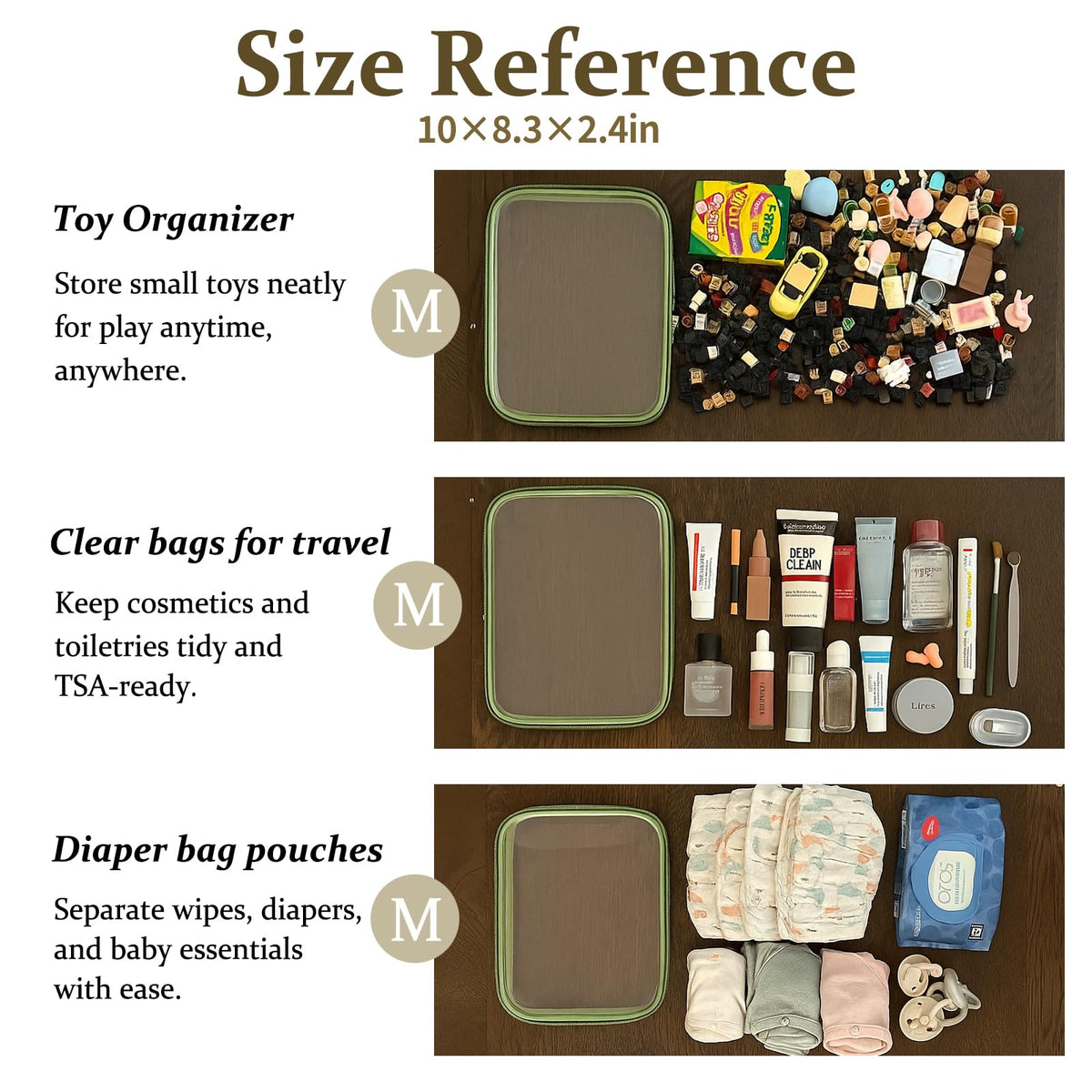 WELPIRT size comparison with hand to show compact, stackable dimensions