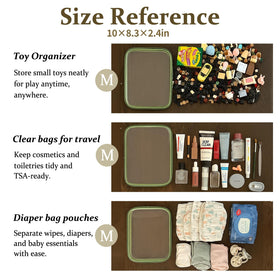 WELPIRT size comparison with hand to show compact, stackable dimensions