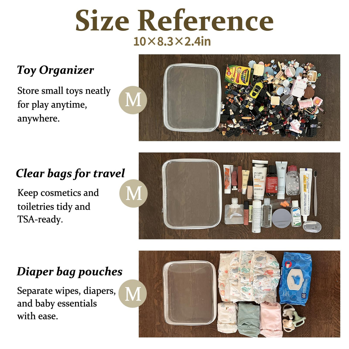 WELPIRT small pouches storing toys and essentials for organized parenting