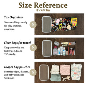 WELPIRT stacked pouches inside luggage illustrating space-saving convenience