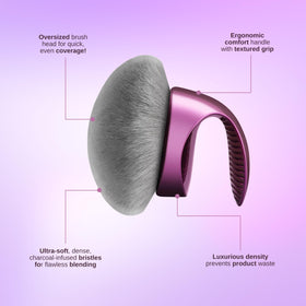 WendMart brush applying self-tanner to leg for streak-free, even color