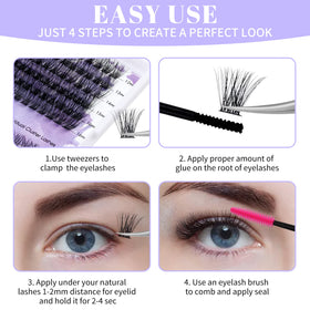 WENDY LASHES cat-eye arrangement illustrating outer-length emphasis and dramatic lift