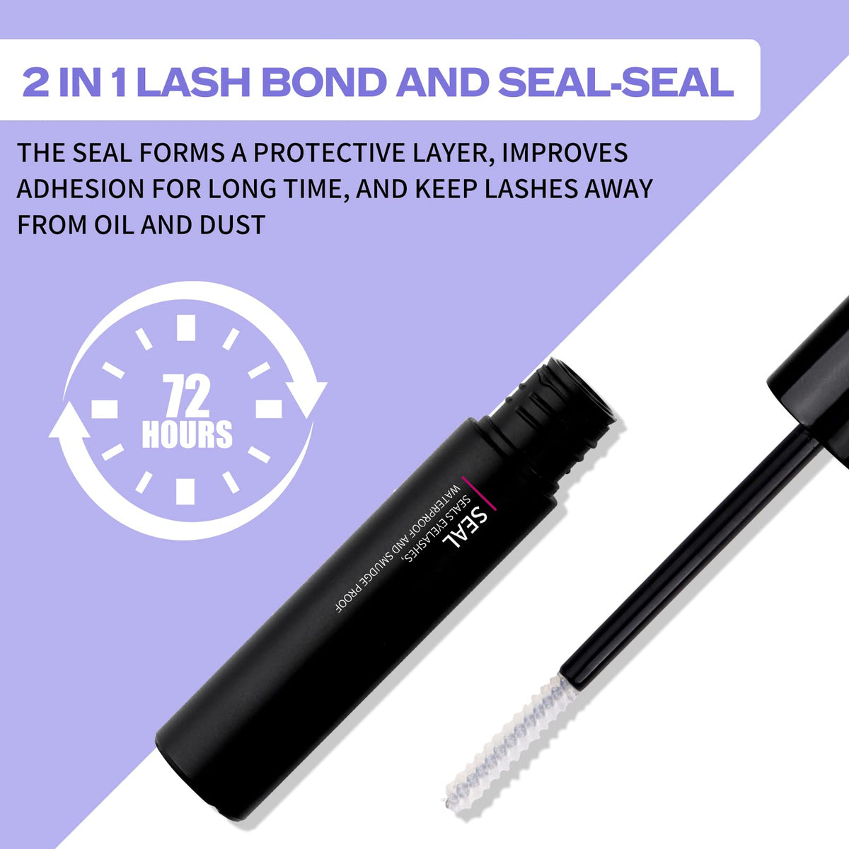 WENDY LASHES clear seal brush detail for even final coat