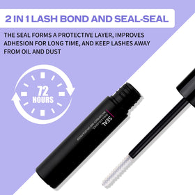 WENDY LASHES clear seal brush detail for even final coat