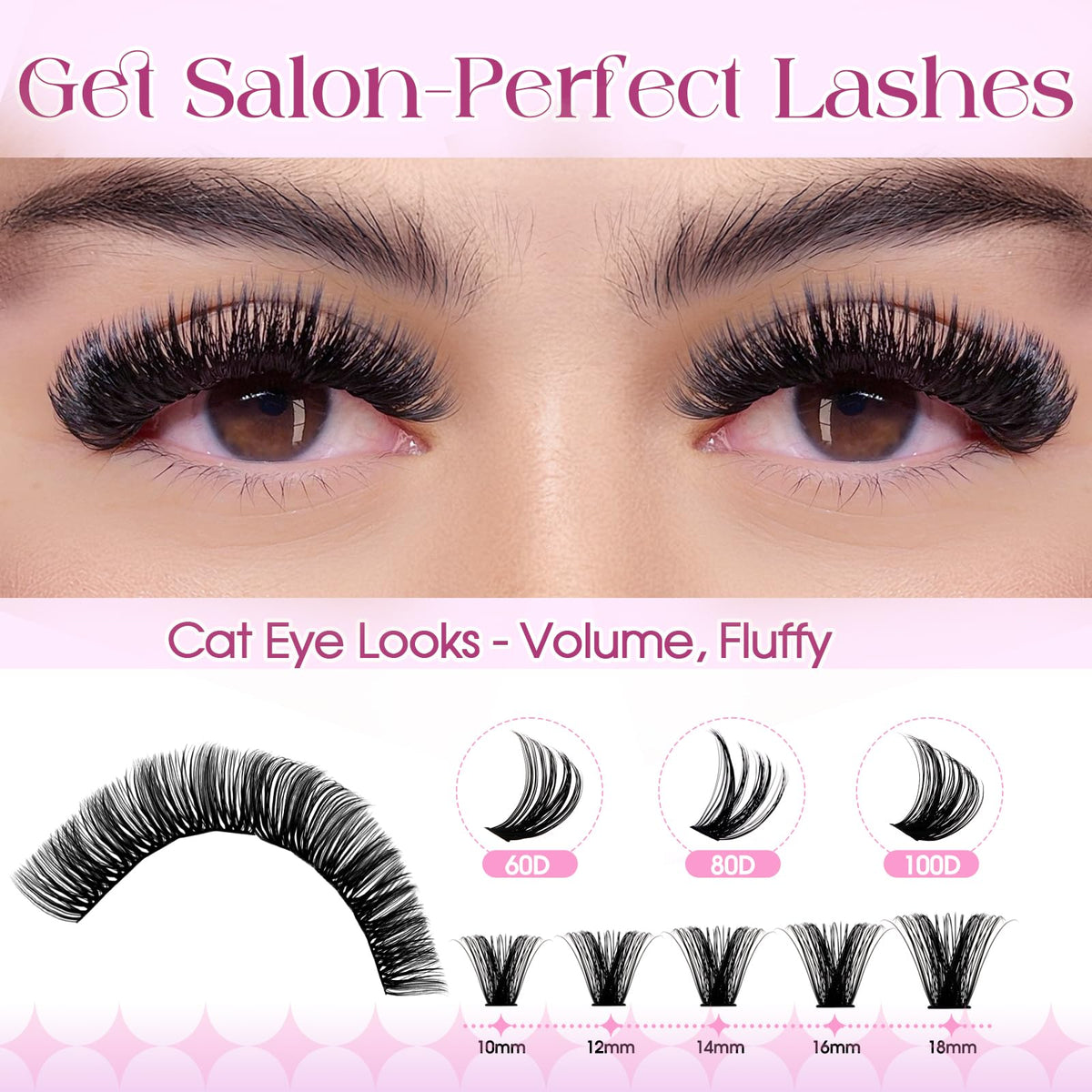 WENDY LASHES fiber close-up highlighting soft, natural texture