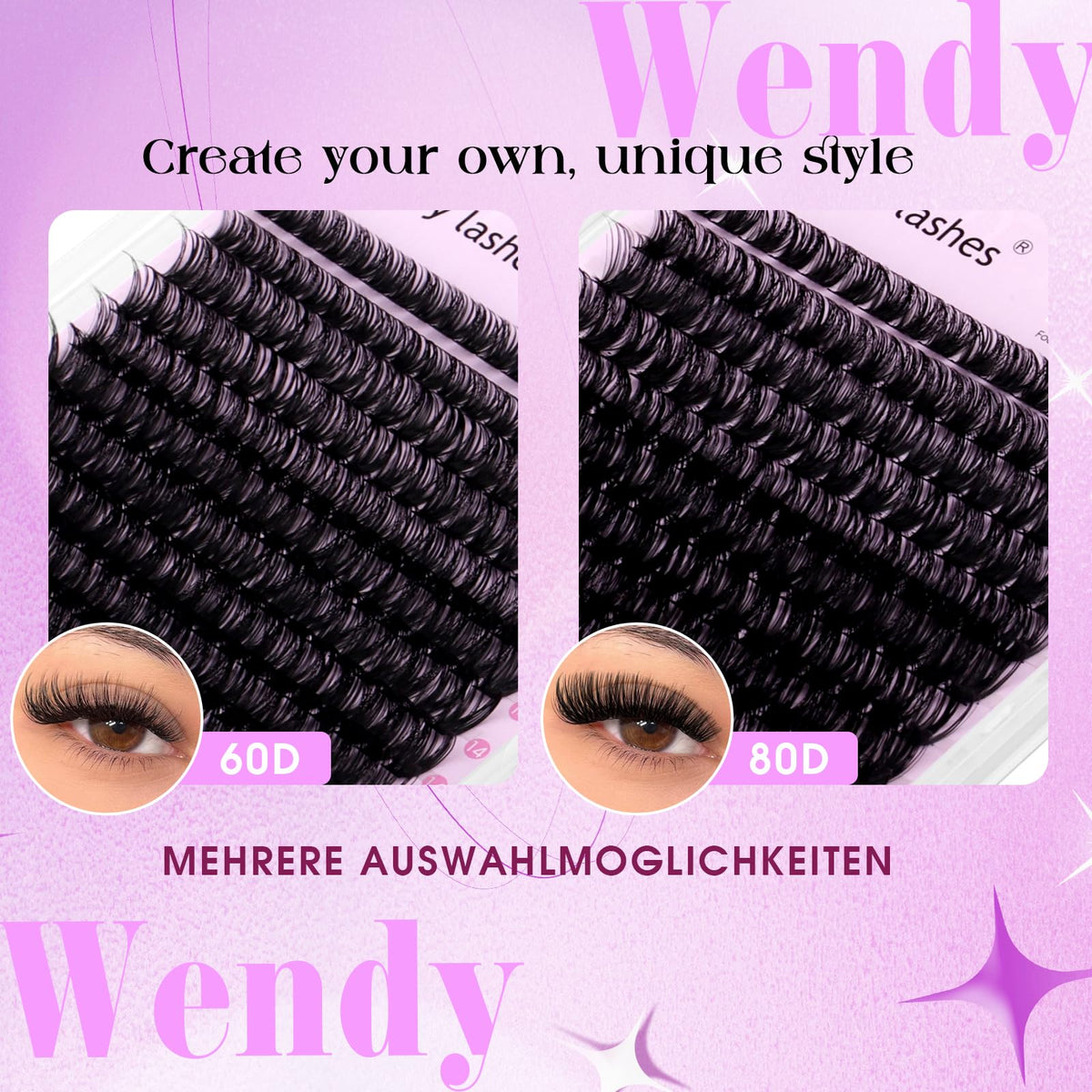 WENDY LASHES thin flexible cluster band detail for comfortable wear benefit
