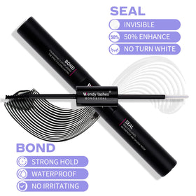 WENDY LASHES double-ended tube demonstrating black and clear ends