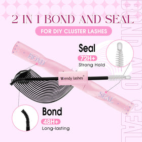 WENDY LASHES label and included tools for convenient use