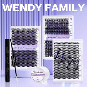 WENDY LASHES label ingredients closeup highlighting mild formula