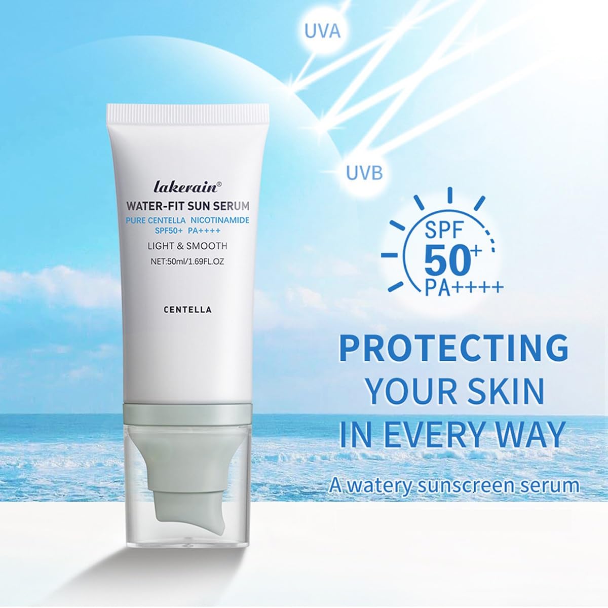 WenFeng pump dispenser close-up for hygienic precise sunscreen application