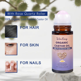WenFeng castor oil drop texture highlighting rich moisturizing quality