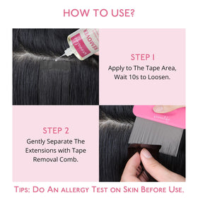 WENNALIFE cleaned extension fibers after use showing residue-free benefit