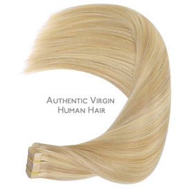 WENNALIFE highlighted color detail showing blended light blonde and golden tones benefit