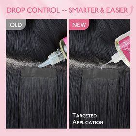 WENNALIFE removing tape-in extension showing gentler bond release benefit