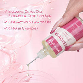 WENNALIFE oily-texture drop demonstrating quick adhesive penetration benefit