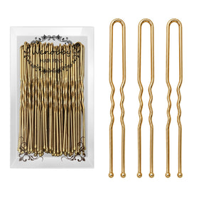 Wenobby gold U pins front packaging showing 100-piece set and convenience