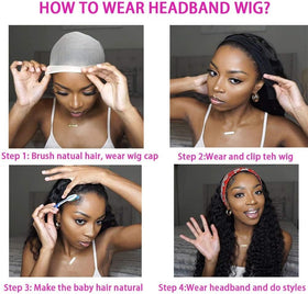 WENYAN hand measuring wig length to show 16 inch scale and realistic proportions benefit