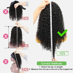 WENYAN woman wearing headband wig styling hair to show quick application and confidence benefit