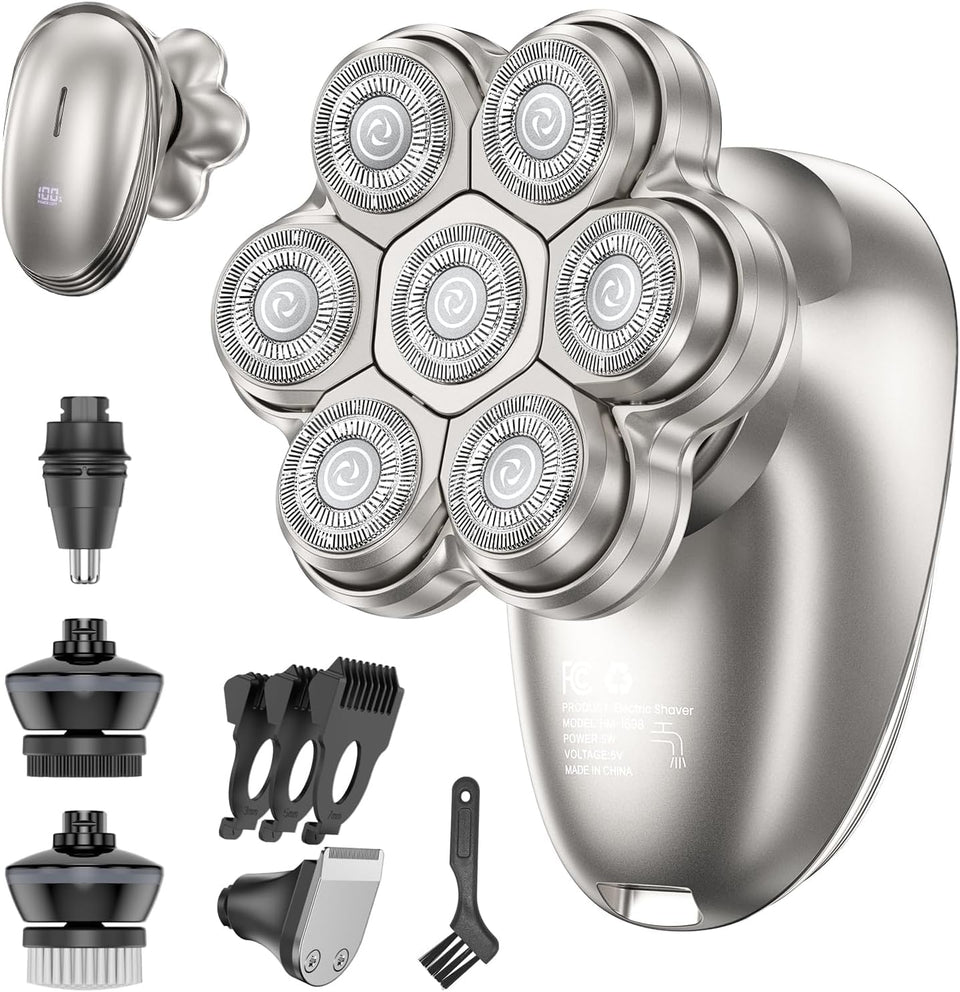 WEQOEE front view of the shaver showing ergonomic grip and controls for comfortable handling