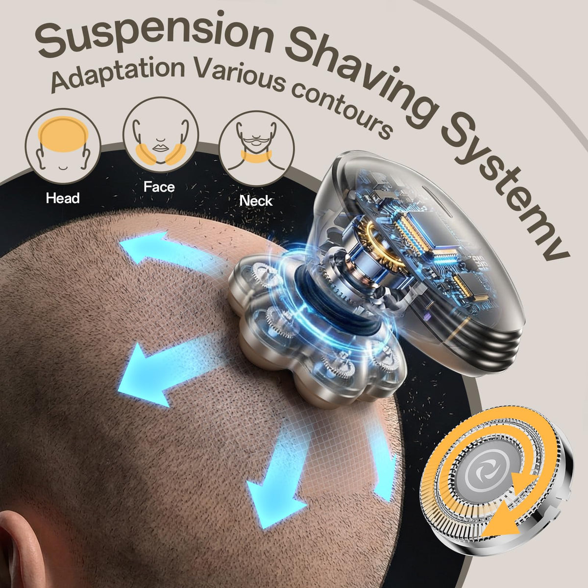 WEQOEE precision trimmer and nose attachment displayed for detailed grooming tasks