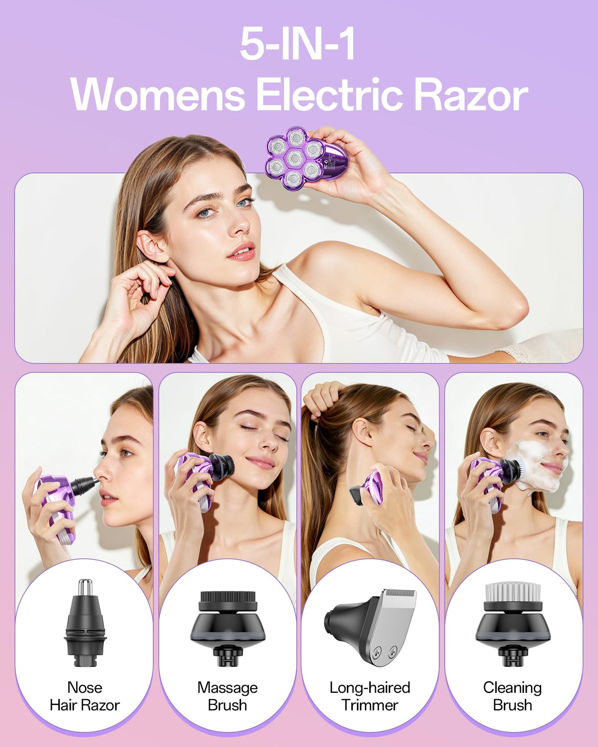 WEQOEE bikini trimmer in use demonstrates precise intimate-area shaping