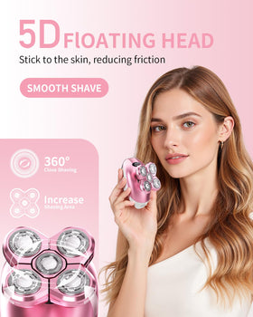 WEQOEE five interchangeable heads laid out to show multi-function versatility