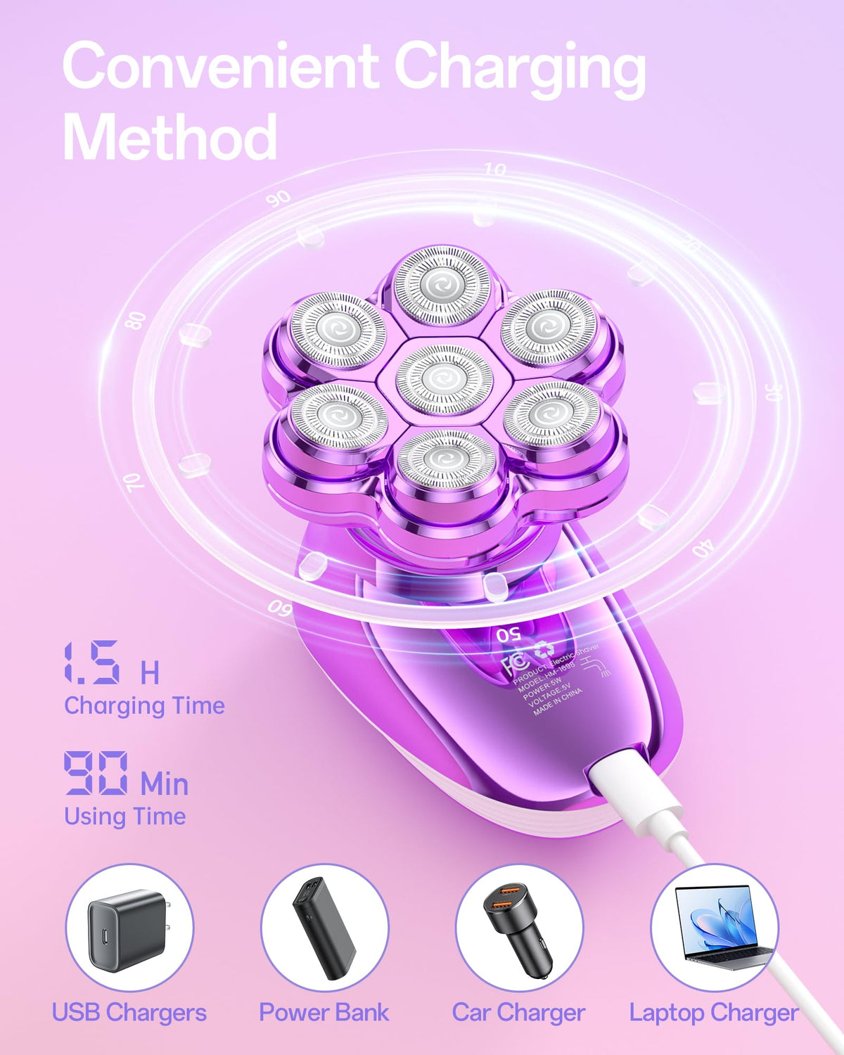 WEQOEE nose trimmer action shot showing safe precise nose grooming