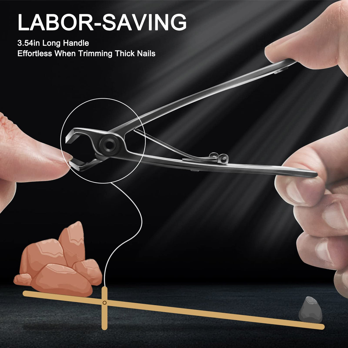 Werlla nano file paired with clipper for smoothing and refining nail edges