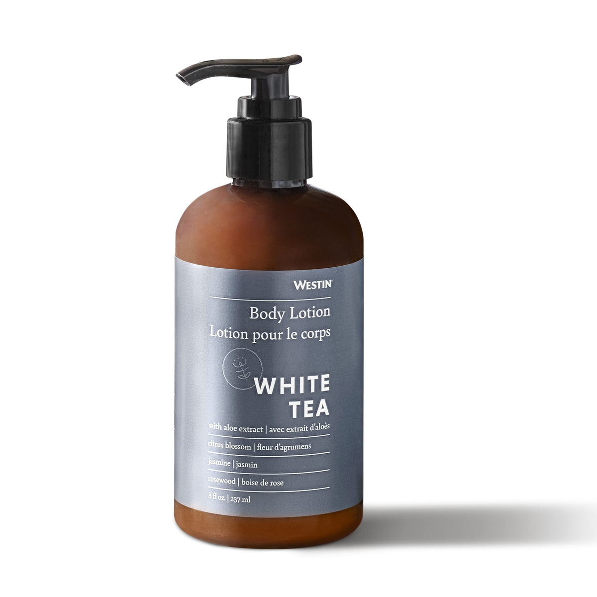 Westin white tea aloe front bottle showing label and signature scent benefit