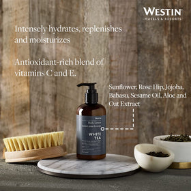 Westin bottle in hand for scale signaling convenient 8 oz travel size