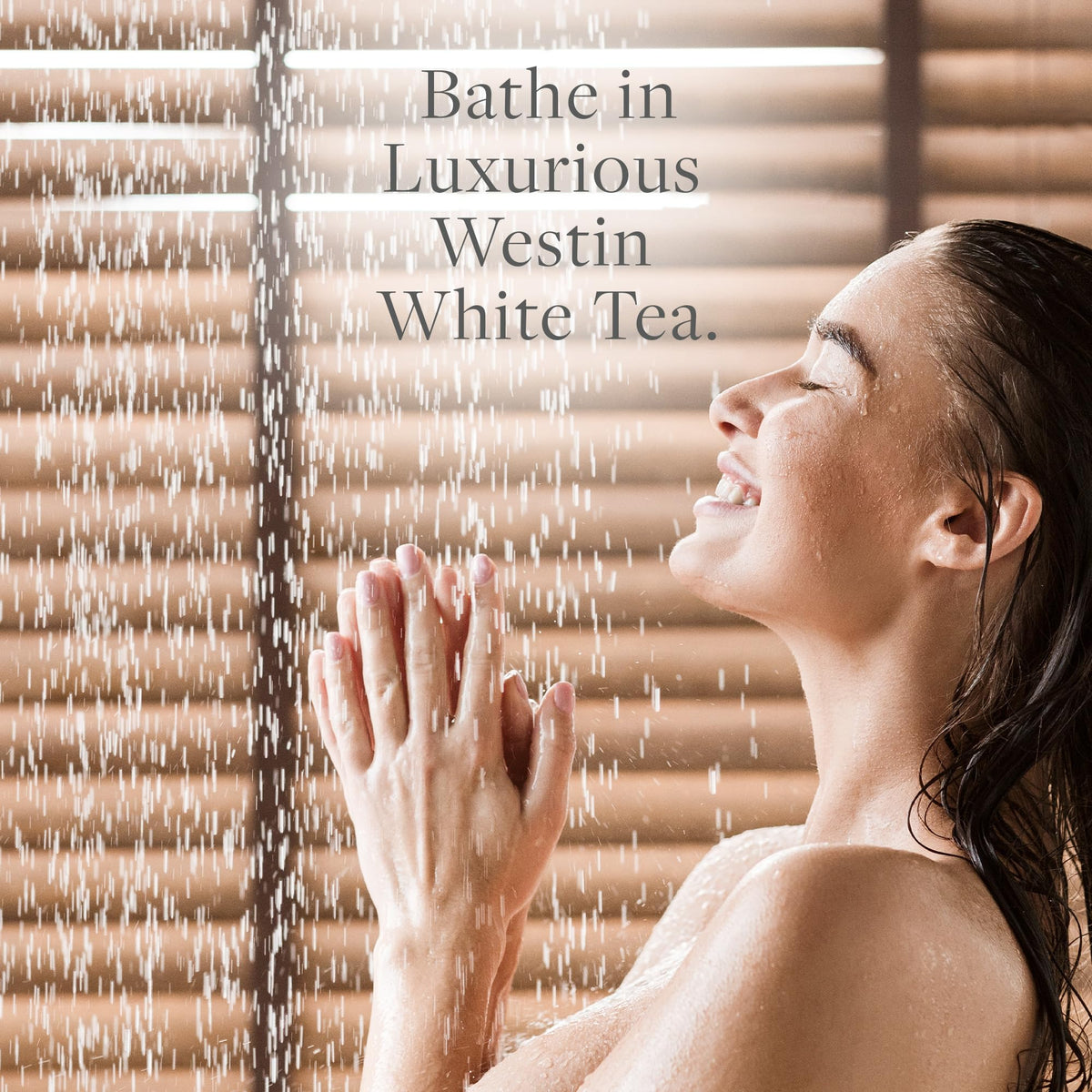 Westin in-shower use showing gentle application and refreshing benefit