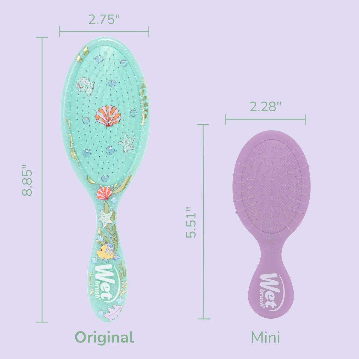 Wet Brush Ariel held in hand to show size and effortless control benefit
