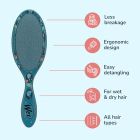 Wet Brush back design featuring Anna and Elsa art for fun styling