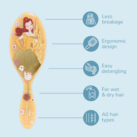 Wet Brush Belle bristle close-up showing IntelliFlex tips for reduced breakage benefit