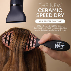 Wet Brush HeatFlex bristle detail detangling gently to reduce breakage