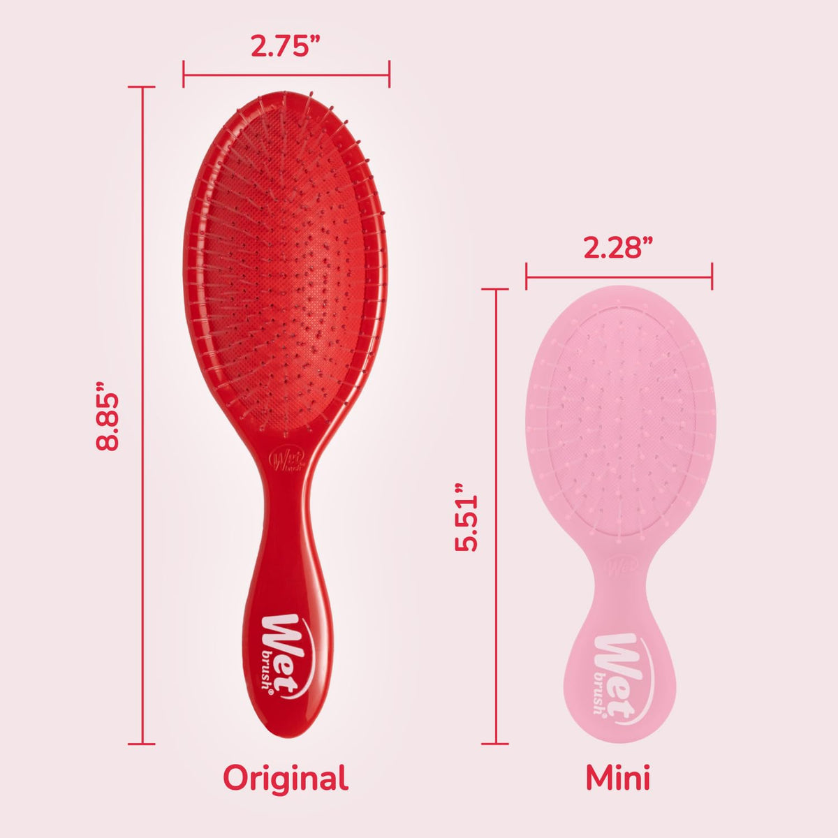 Wet Brush detangling wet hair in shower towel, reduces pulling