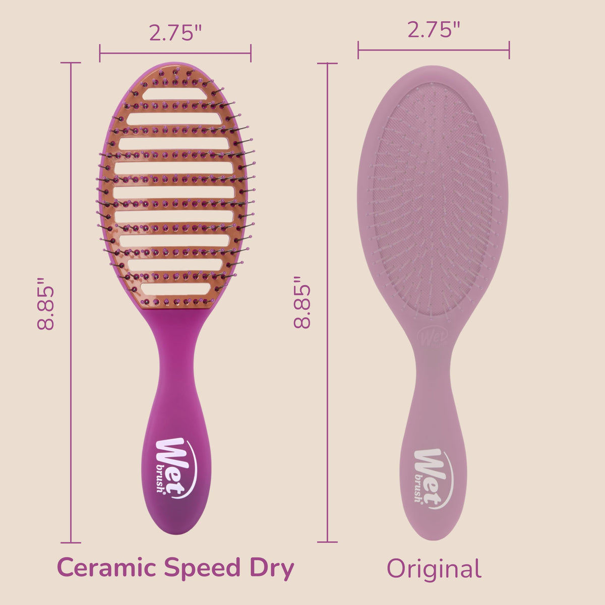 Wet Brush ceramic plate detail speeding heat-up for quicker drying and smoothing