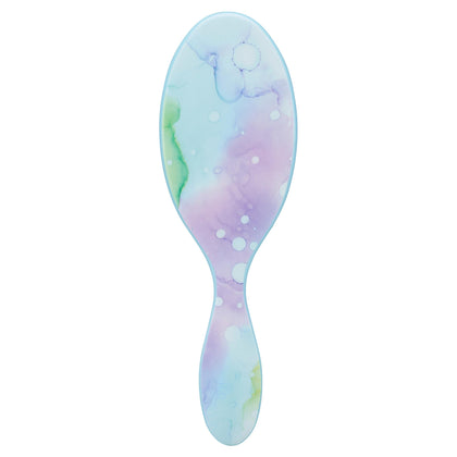 Wet Brush Color Wash Splatter front view showing colorful design and ergonomic shape for easy grooming