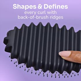 Wet Brush Curl Shaper in shower use demonstrating gentle detangling with conditioner
