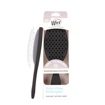 Wet Brush front view showing sleek black finish and compact design for easy styling