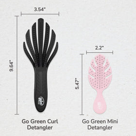 Wet Brush Go Green styling dry waves demonstrating gentle glide and definition