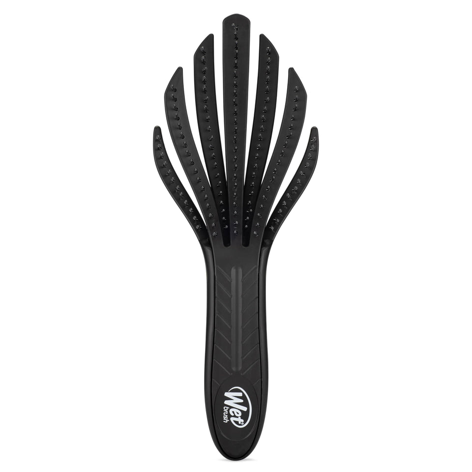 Wet Brush Go Green front view showing compact curl-friendly shape and easy grip
