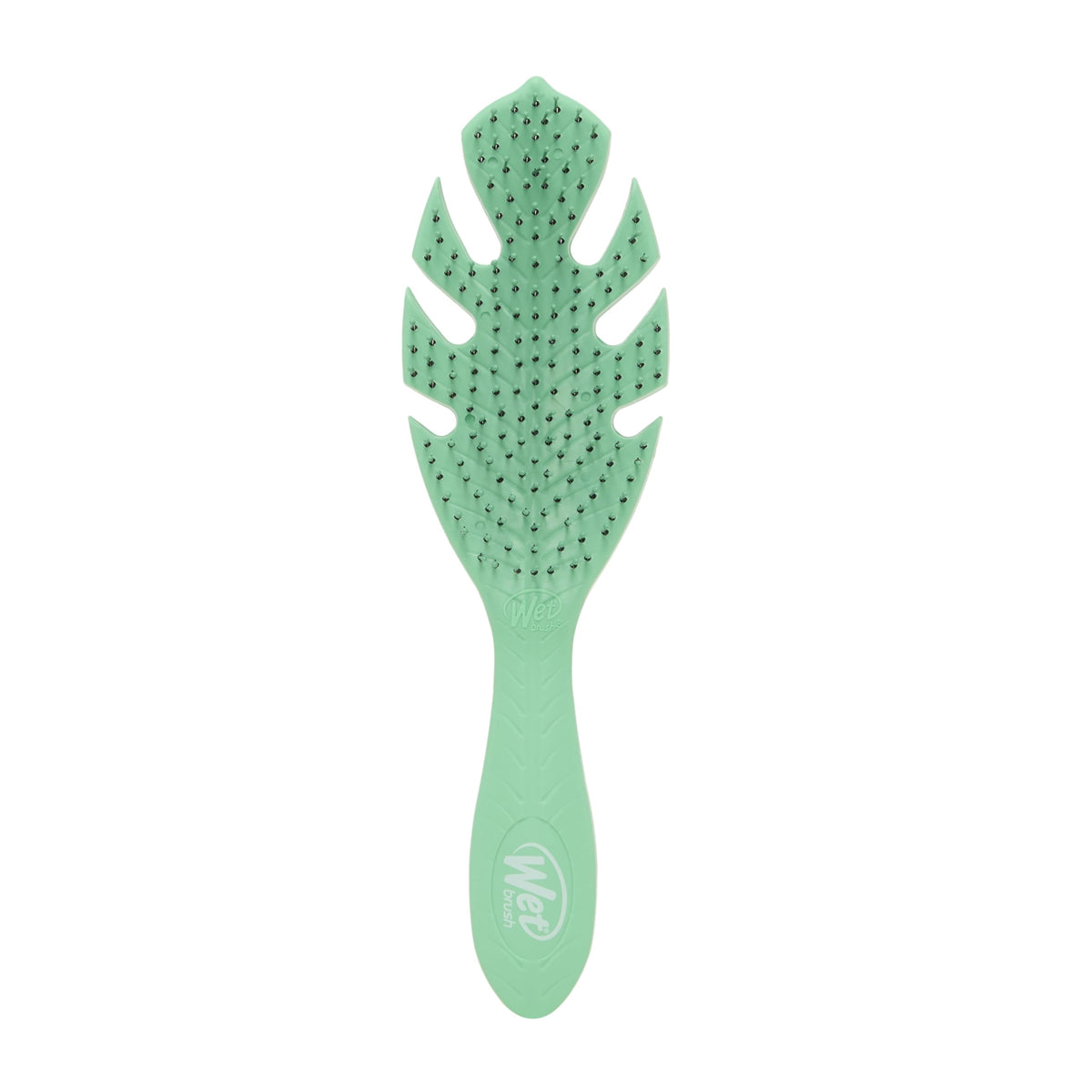Wet Brush Go Green front packaging showing eco-friendly design and benefit