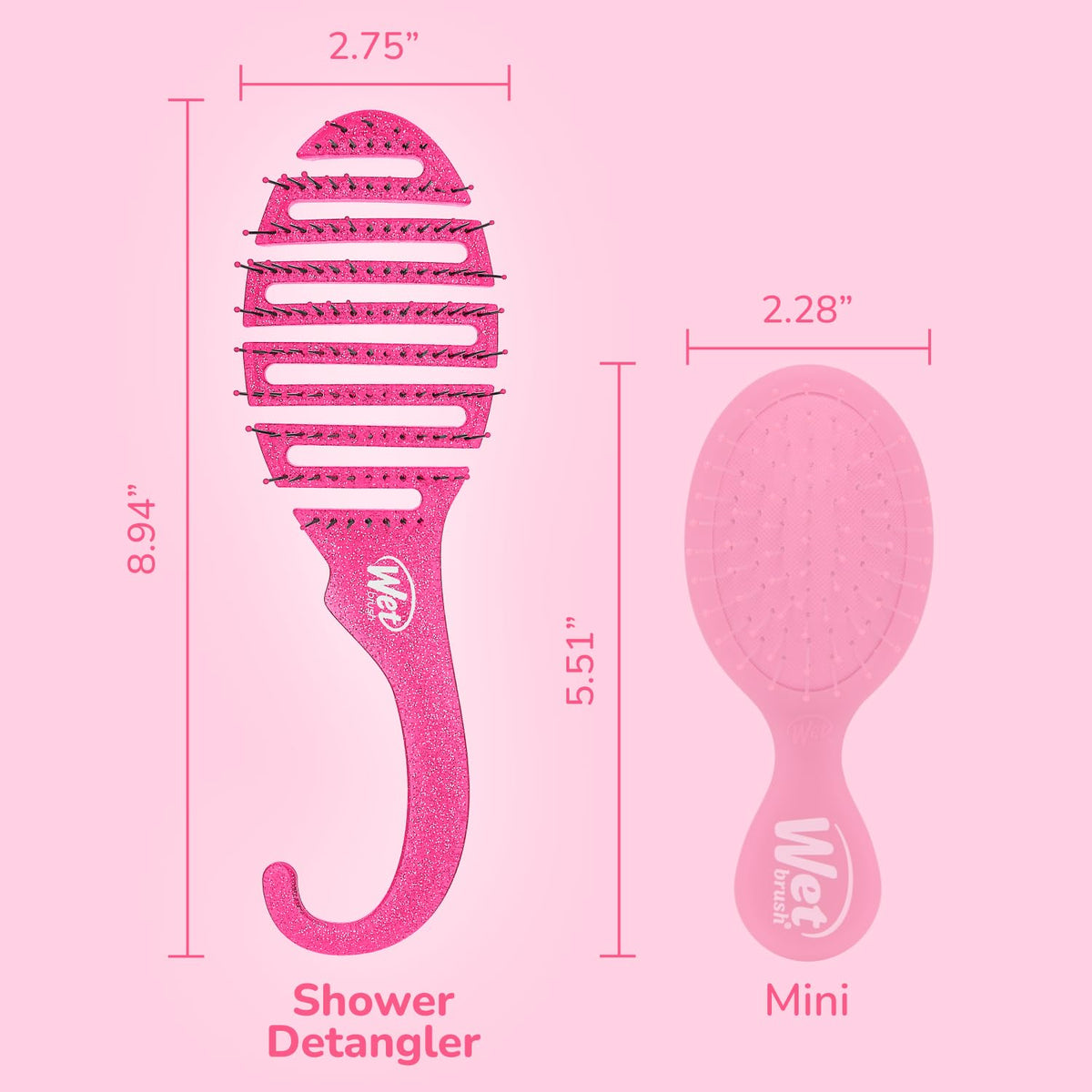 Wet Brush in shower spreading conditioner for even product coverage