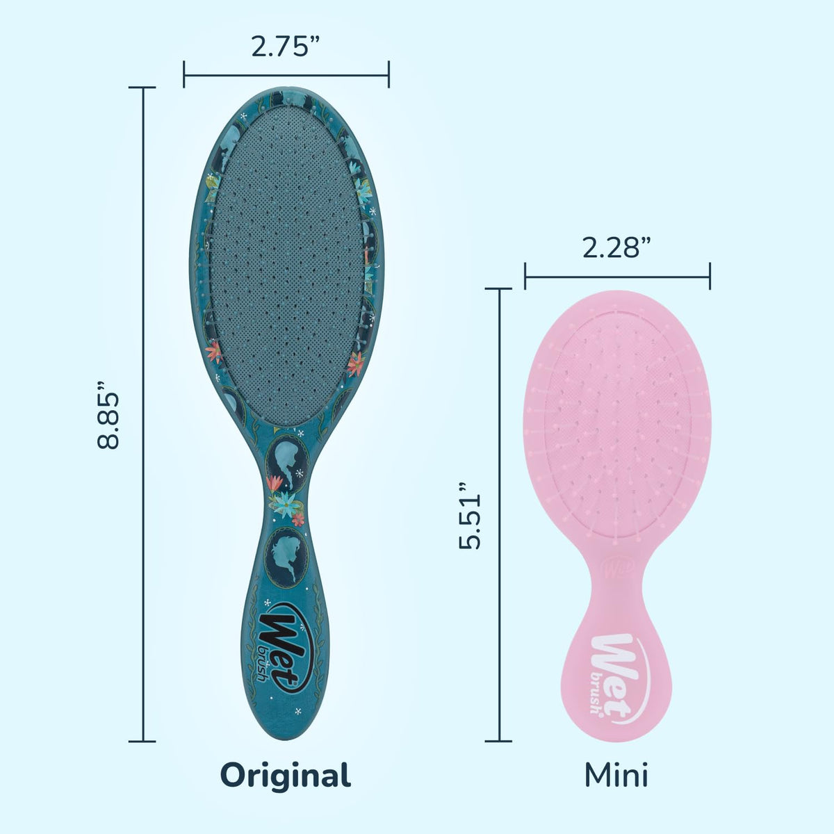 Wet Brush used on wet hair for painless detangling and smoother strands