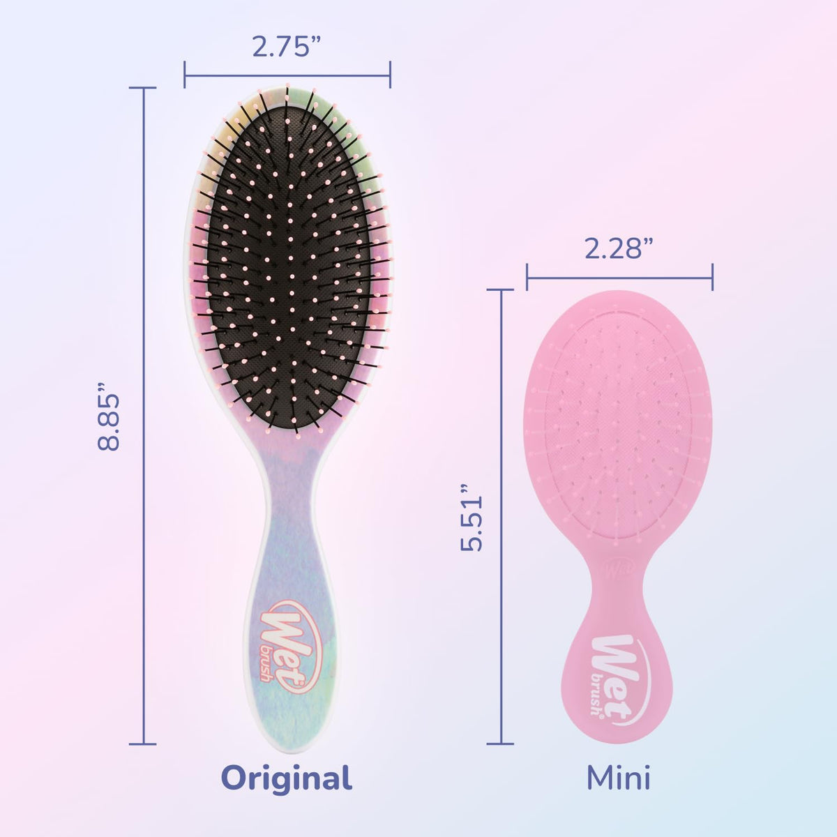 Wet Brush detangling wet hair after shower for less breakage and pain