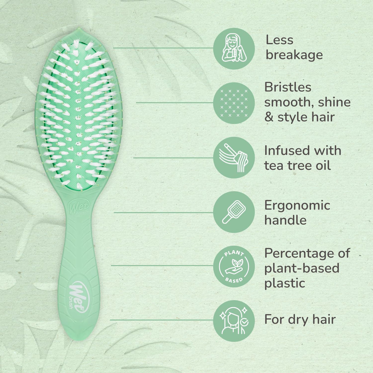Wet Brush Intelliflex bristles detail that detangles with less breakage